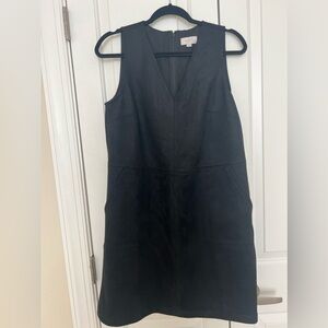 Loft black corduroy dress